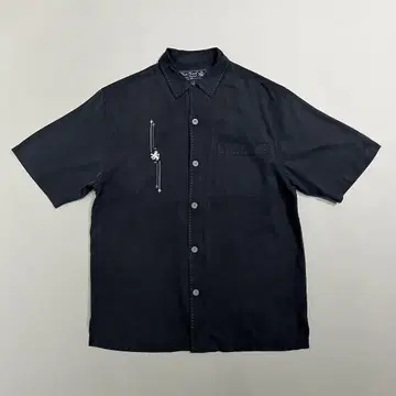 Nat Nast 자수 디자인 실크 셔츠
