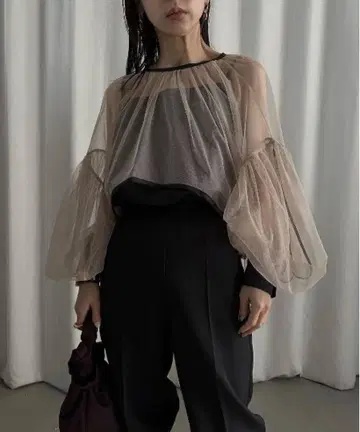 MANY WAY TULLE VEIL SET UP 블랙 M 사이즈