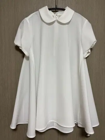 yori 사라사라 카라 부착 블라우스 36