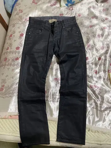 GSR 블랙 데님 슬림 핏