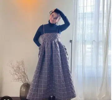 rosymonster 새상품 퀼팅 롱 원피스
