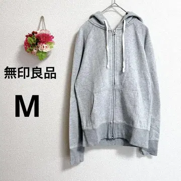 a5706 무인양품 후드티 프론트 지퍼 코튼 캐주얼 구제 의류 M