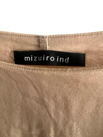 mizuiro ind 베이지 플레어 스커트