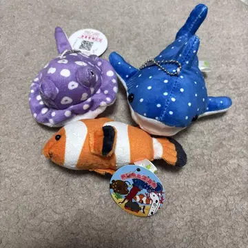 바다 생물 봉제 인형 3개 세트