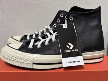 가죽 CONVERSE 척 70 HI 블랙 27.0cm