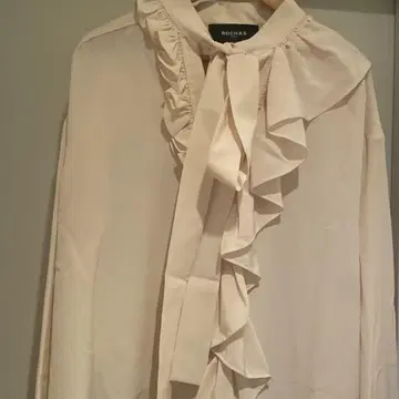 ROCHAS 럭셔리 프릴 블라우스 이탈리아제 사이즈 40