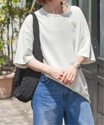 Spick and Span 코튼 인 레일 루즈 풀오버