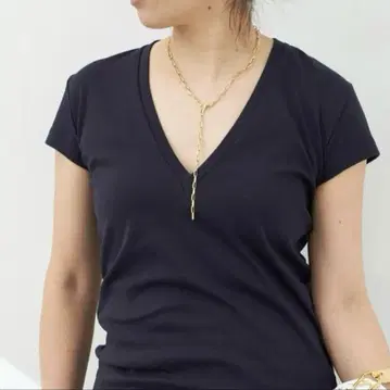 MADISONBLUE/V NECK TEE /네이비/SIZE1