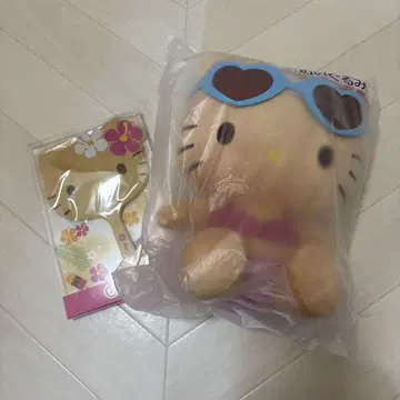 키티 제일복권 봉제 인형 손거울