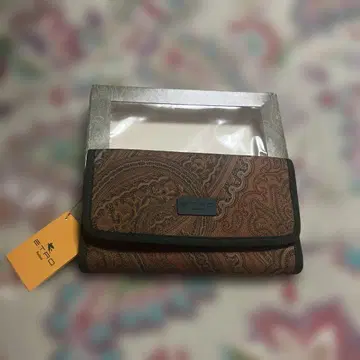 ETRO 페이즐리 무늬 접이식 지갑 택 포함 새상품