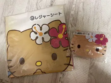 헬로키티 제일복권 레저 시트 & 얼굴형 파우치