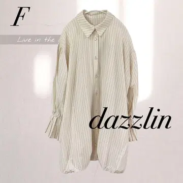 dazzlin (다즐린) 플리츠 커프스 벌룬 셔츠 원피스