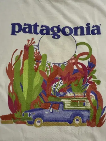 파타고니아 Patagonia 오션 티셔츠 M ocean 한정판 화이트