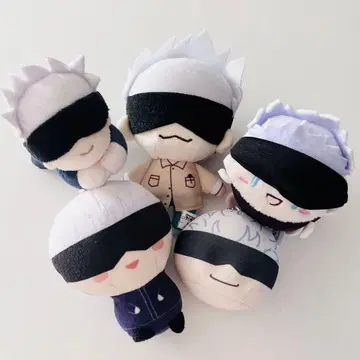 주술회전 봉제 인형 마스코트 고죠 사토루 5종 세트