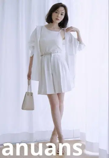 미사용 새상품 택 포함 anuans 새틴 숏 팬츠 (IVORY)