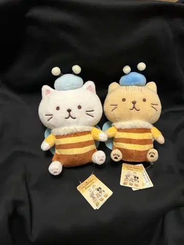 택 포함 후쿠후쿠 냥코 앉은 마스코트 Honey 차차마루 시로타마