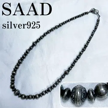 초레어 SAAD 서드 비즈 목걸이 실버 925 아라베스크