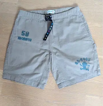 GO COOL! M 사이즈 베이지 숏 팬츠 카모플라쥬 포켓 부착 중고품
