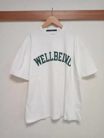 오버 사이즈 티셔츠 WELLBEING 프린트