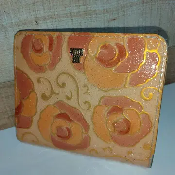 ANNA SUI 로즈 패턴 두겹 지갑