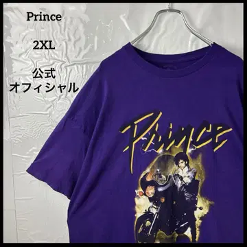 밴딩 티셔츠 프린스 Prince 퍼플 레인 보라색 밴드 티 투어 라이브