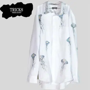 TRICKS 해파리 프린트 긴팔 셔츠 L 사이즈