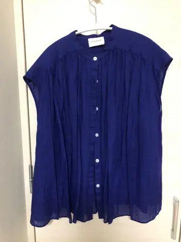 UNITED ARROWS 파랑 슬리브리스 셔츠