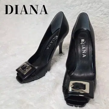 DIANA 블랙 하이힐 오픈토 23cm