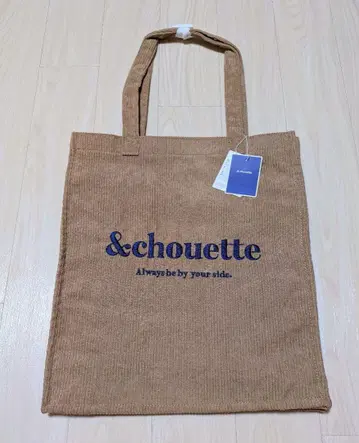 & chouette 코듀로이 토트백 베이지