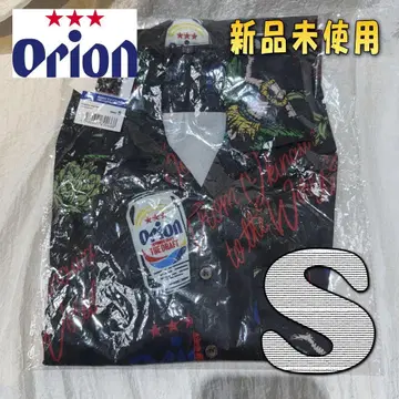 오리온 맥주 알로하 셔츠 S 티셔츠 블랙 미개봉 새상품