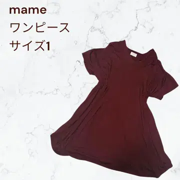 mame kurogouchi 마메 쿠로구치 티셔츠 원피스 레드