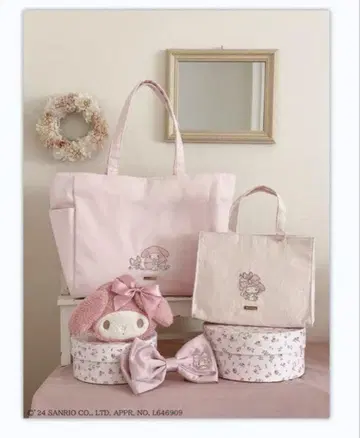 마이멜로디 프리 파우치 핑크 산리오 메종 드 플뢰르