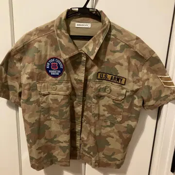카모플라쥬 셔츠 U.S. ARMY BROWNY