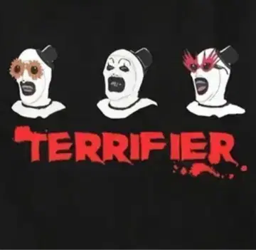 Terrifier 테리파이어 티셔츠 호러 영화 할로윈 스릴러 레어
