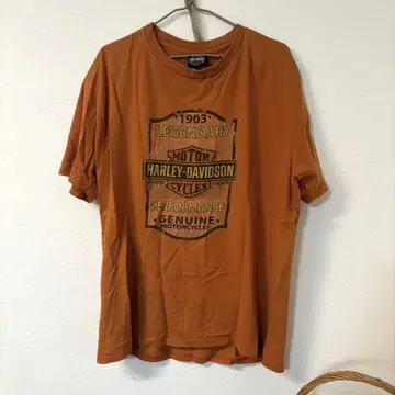 HARLEY-DAVIDSON 오렌지 티셔츠