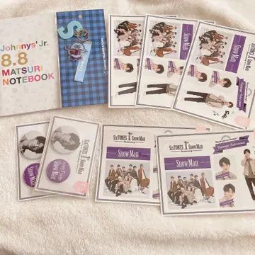 SnowMan 1st Anniversary 후카사와 타츠야 스티커 캔뱃지