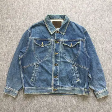 데님 자켓 빈티지 블루 데님 무지 9R 아메카지