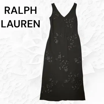 Ralph Lauren 꽃무늬 자수 엘레강트한 원피스 드레스