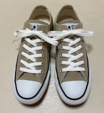 컨버스 올스타 베이지 24.5cm 로우 컷