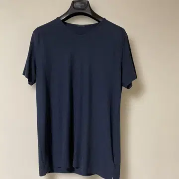 ZANONE icecotton 네이비 V넥 티셔츠
