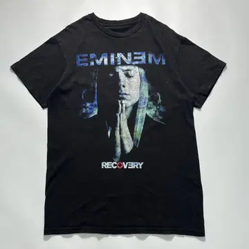 Eminem Recovery 뮤직 티셔츠 블랙 M 상당 6795