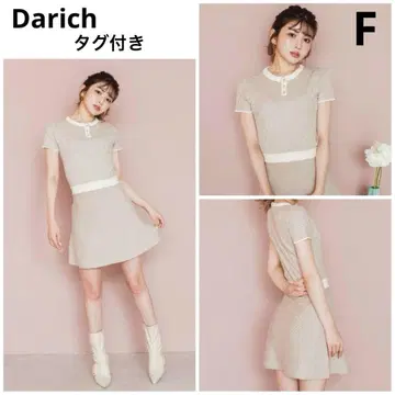 [택 포함 새상품] Darich 다리치 마카롱 미니 원피스 미니 원피스