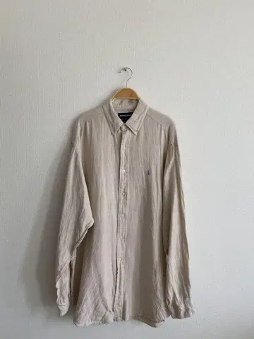 Ralph Lauren 체크 실크 린넨 긴팔 셔츠