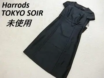 미사용 해롯츠 도쿄 소와르 샨탄 포멀 원피스 블랙