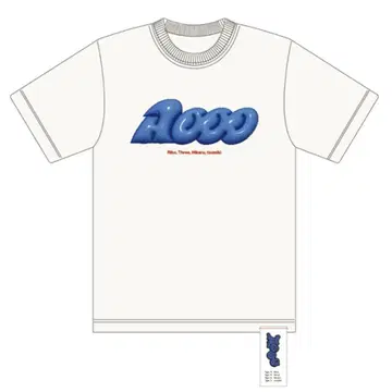 Aooo 3D 티셔츠 화이트 M 사이즈 라이브 굿즈
