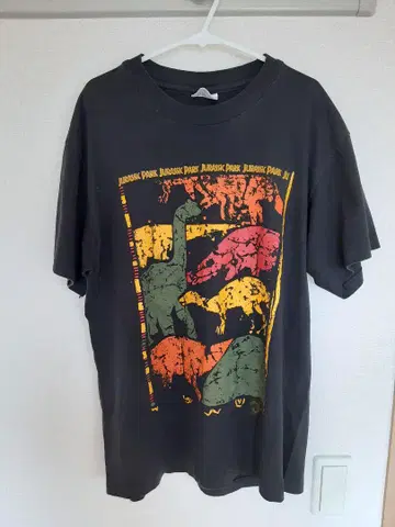 90s 쥬라기 공원 빈티지 티셔츠 부 영화 T 1992