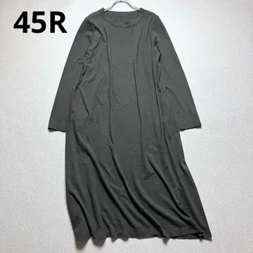 45R 티셔츠 원피스 짐바브웨 코튼 별 드레스 R 자수 로고 카키