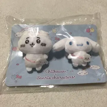 치이카와 산리오 콜라보 봉제 인형 브로치 치이카와 시나몬