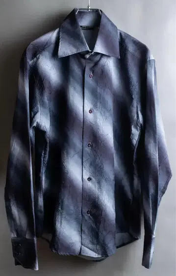 Vintage 주름 가공 그라데이션 긴팔 셔츠