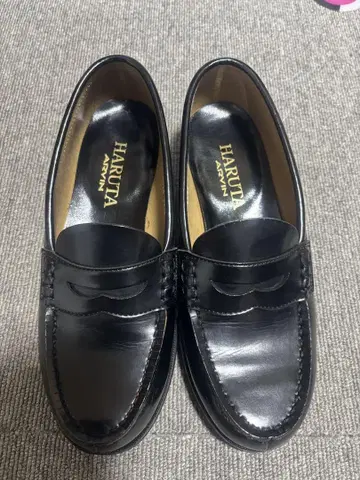 HARUTA 블랙 로퍼